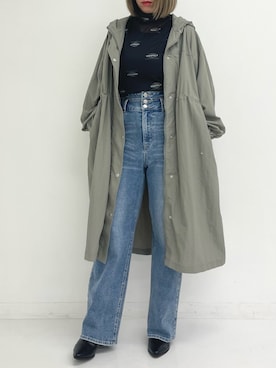 「ANAP（アナップ）のアイテム（ジャケット/アウター）」を使った、Airiさん（レディース・163cm）の秋コーディネート