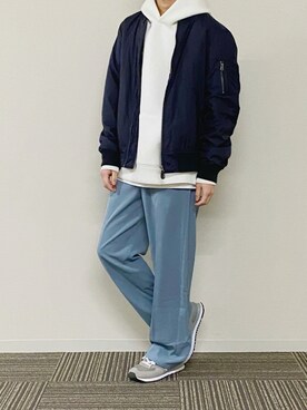 「JUNRED（ジュンレッド）のアイテム（パーカー）」を使った、UNOさん（メンズ・172cm）の秋コーディネート