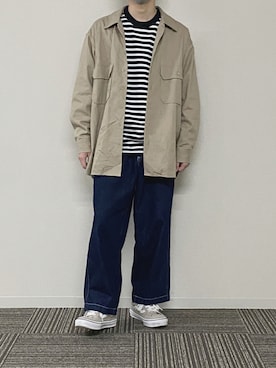 「JOURNAL STANDARD relume（ジャーナルスタンダード　レリューム）のアイテム（ブルゾン）」を使った、UNOさん（メンズ・172cm）の春コーディネート