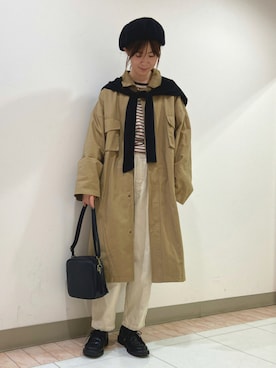 「サマンサ モスモス(Samansa Mos2)」｜「アイテム（アンサンブル）」を使った、も え こさん（レディース・164cm）の秋コーディネート