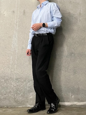 「HUGO BOSS（ヒューゴボス）のアイテム（トップス）」を使った、MAITO 마이토　さん（メンズ・170cm）の春コーディネート