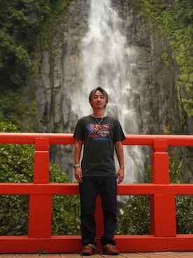 「Levi's」｜「アイテム（アクセサリー）」を使った、k11さん（メンズ・170cm）の秋コーディネート