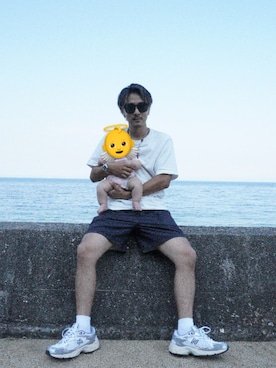 「アイテム（スニーカー）」を使った、k11さん（メンズ・170cm）の夏コーディネート