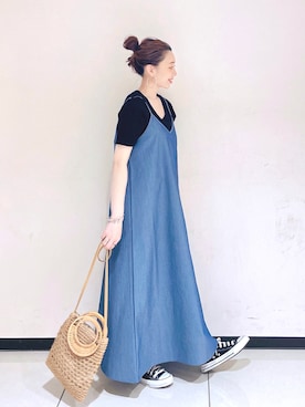 「FUDGEBOYのトラッドスタイル」｜「アイテム（ワンピース/ドレス）」を使った、ぐりすけさん（レディース・151cm）の春コーディネート