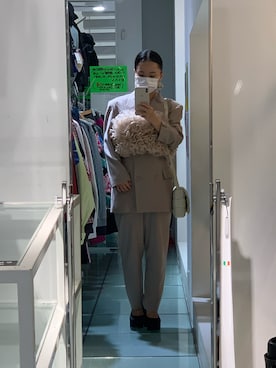 「ZARA（ザラ）のアイテム（ローファー）」を使った、まなごみわさん（レディース・152cm）の秋コーディネート