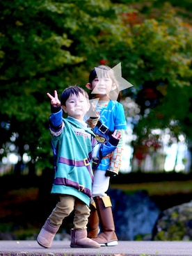 「ゼルダの伝説」｜nagi♡azuさん（キッズ・120cm）の秋コーディネート