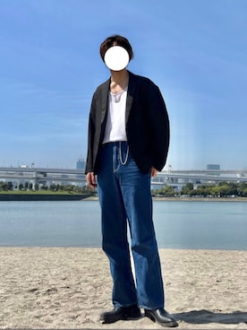 「ごきげんウィーク」｜「アイテム（セットアップ）」を使った、S.Sさん（メンズ・175cm）の春コーディネート