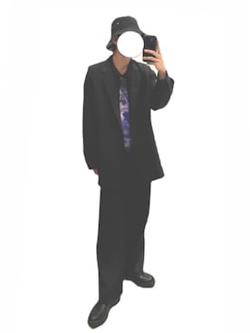 「LAD MUSICIAN（ラッドミュージシャン）のアイテム（フォーマルスーツ/小物）」を使った、S.Sさん（メンズ・175cm）の秋コーディネート