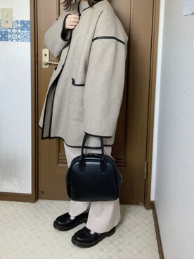 「tiptop（ティップトップ）のアイテム（その他アウター）」を使った、ふ  ちさん（レディース・151cm）の春コーディネート