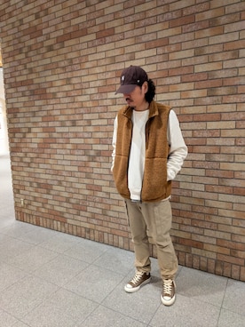 「アイテム（その他アウター）」を使った、KMさん（メンズ・177cm）の冬コーディネート