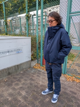 「nonnative(ノンネイティブ)のアイテム(パンツ)」を使った、KMさん(メンズ・177cm)の冬コーディネート