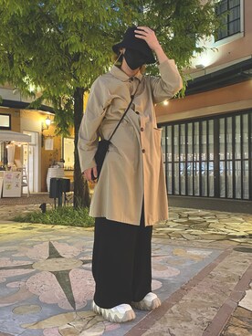 「LAKOLE（ラコレ）のアイテム（ショルダーバッグ）」を使った、yuheeiさん（メンズ・171cm）の秋コーディネート