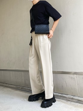 「PRADA（プラダ）のアイテム（ブーツ）」を使った、ゆう　インスタ7万人さん（メンズ・180cm）の夏コーディネート