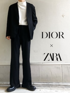 「大学生」｜「アイテム（ノーカラージャケット）」を使った、ゆう　インスタ7万人さん（メンズ・180cm）の春コーディネート