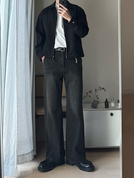 「アイテム（ブルゾン）」を使った、ゆう　インスタ7万人さん（メンズ・180cm）の秋コーディネート