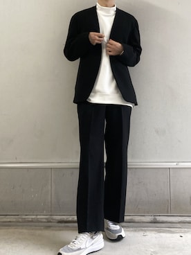 「セットアップコーデ」｜「アイテム（その他）」を使った、ゆう　インスタ7万人さん（メンズ・180cm）の秋コーディネート
