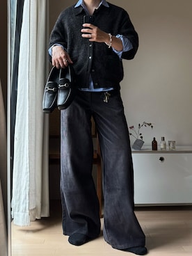 「CALLNE（カルネ）のアイテム」を使った、ゆう　インスタ7万人さん（メンズ・180cm）の秋コーディネート