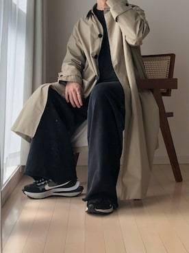 「CALLNE（カルネ）のアイテム（スウェット）」を使った、ゆう　インスタ7万人さん（メンズ・180cm）の冬コーディネート