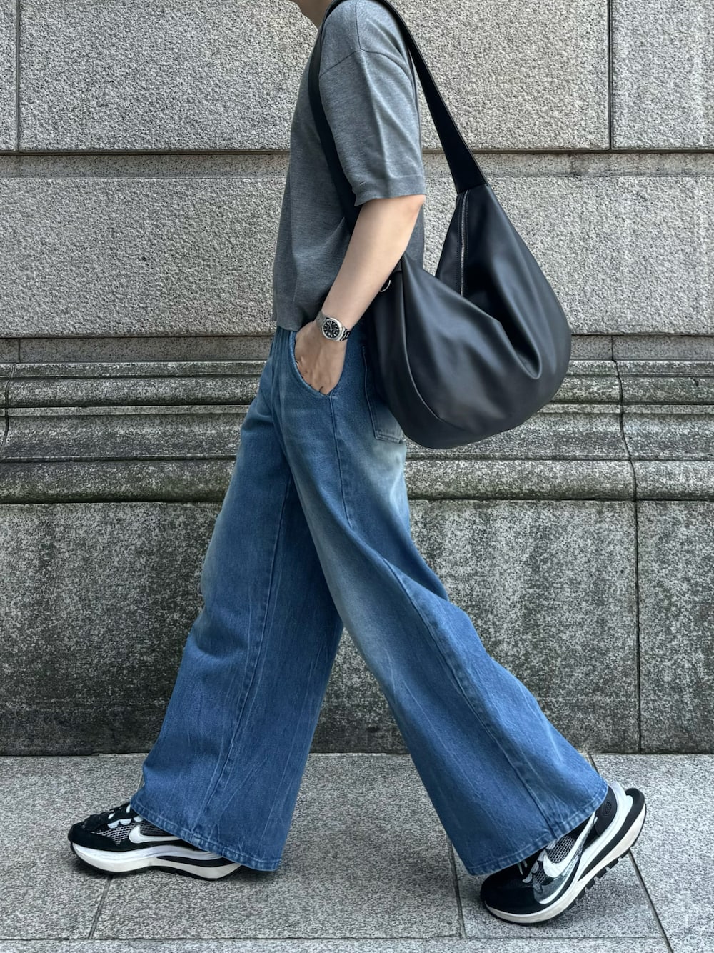 CALLNE】Tech Half Moon Shoulder Bag / テックハーフムーン