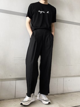 「Tシャツ/カットソー」｜「アイテム（その他）」を使った、ゆう　インスタ7万人さん（メンズ・180cm）の夏コーディネート