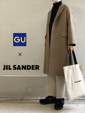 「アースカラー」｜「アイテム（チェスターコート）」を使った、ゆう　インスタ7万人さん（メンズ・180cm）の冬コーディネート