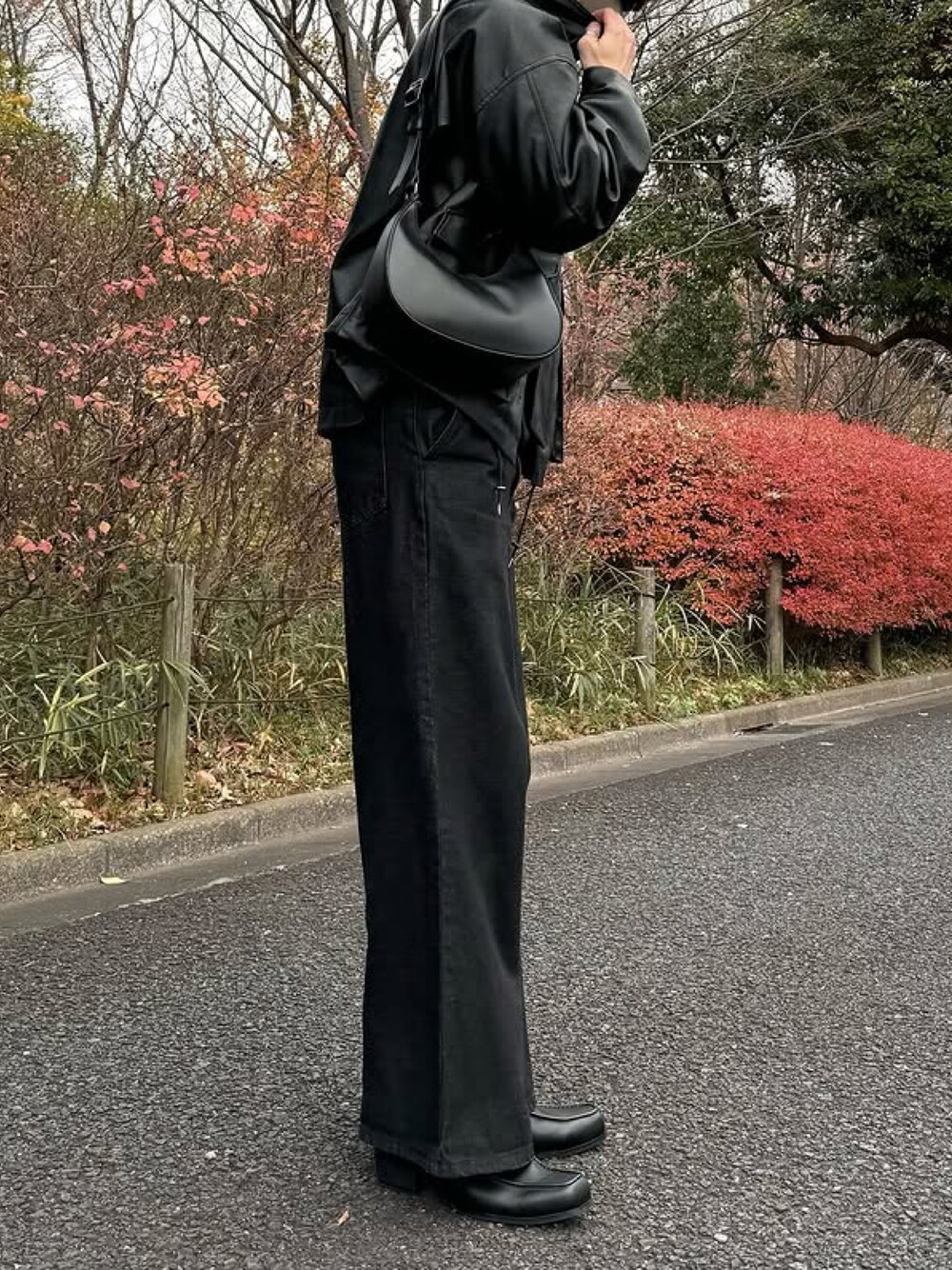 CALLNE】Squaretoe Real Leather Heel Loafer / スクエアトゥ
