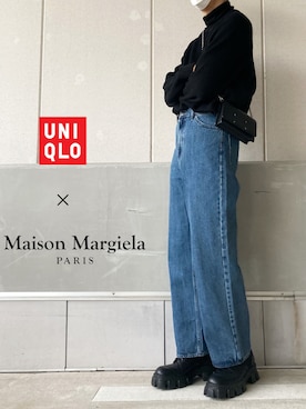 「PRADA（プラダ）のアイテム（ブーツ）」を使った、ゆう　インスタ7万人さん（メンズ・180cm）の冬コーディネート