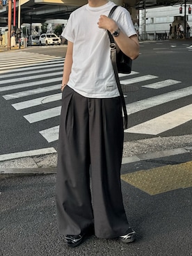 「CALLNE（カルネ）のアイテム」を使った、ゆう　インスタ7万人さん（メンズ・180cm）の夏コーディネート
