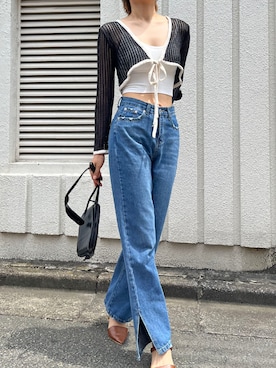 「配色」｜「アイテム（その他）」を使った、Jewelobeさん（レディース・171cm）の夏コーディネート