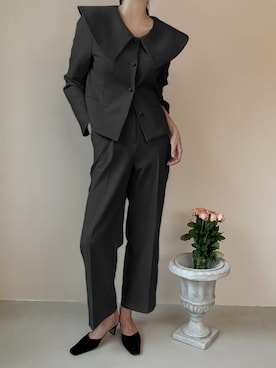 「春服デビュー宣言」｜「アイテム（セットアップ）」を使った、Jewelobeさん（レディース・158cm）の春コーディネート