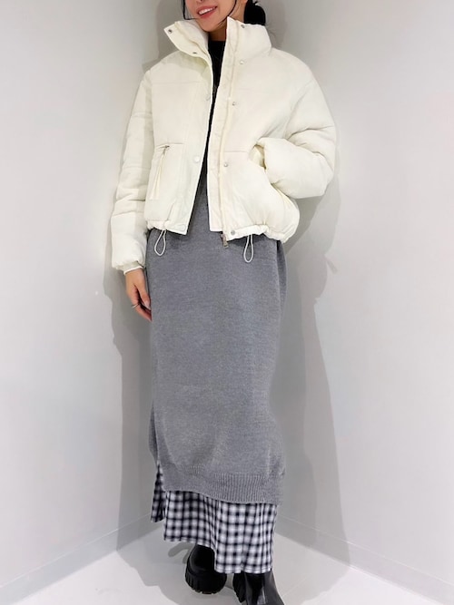 セール】Vネックロングニットベストワンピース（ベスト