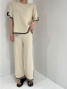 「アイテム（セットアップ）」を使った、Jewelobeさん（レディース・168cm）の夏コーディネート