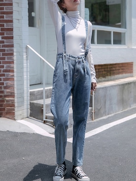 「テーパードデニム」｜Jewelobeさん（レディース・158cm）の春コーディネート