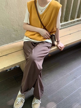 「秋色コーデ」｜「アイテム（その他）」を使った、Jewelobeさん（レディース・158cm）の夏コーディネート