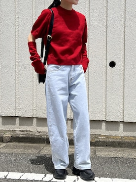 「レッド」｜「アイテム（その他）」を使った、Jewelobeさん（レディース・155cm）の夏コーディネート