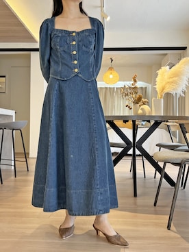 「アイテム（セットアップ）」を使った、Jewelobeさん（レディース・155cm）の春コーディネート