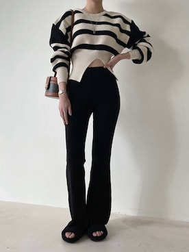 「肌見せ」｜Jewelobeさん（レディース・154cm）の秋コーディネート