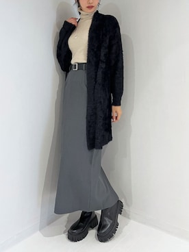 「ロングカーディガン」｜Jewelobeさん（レディース・165cm）の春コーディネート