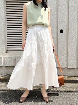 「ティアードスカート」｜Jewelobeさん（レディース・155cm）の夏コーディネート