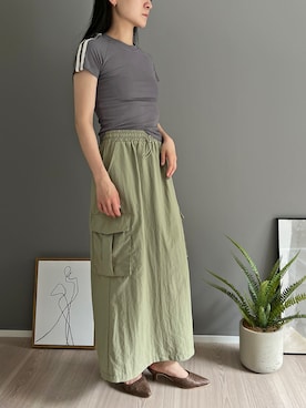 「カーゴスカート」｜「アイテム（その他）」を使った、Jewelobeさん（レディース・155cm）の夏コーディネート