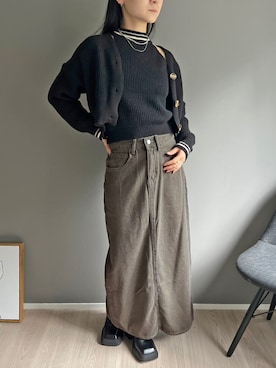 「クロップドトップス」｜「アイテム（その他）」を使った、Jewelobeさん（レディース・155cm）の秋コーディネート