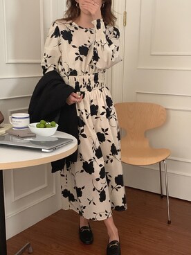 「カラー×コーデ」｜「アイテム（ワンピース）」を使った、Jewelobeさん（レディース・158cm）の春コーディネート