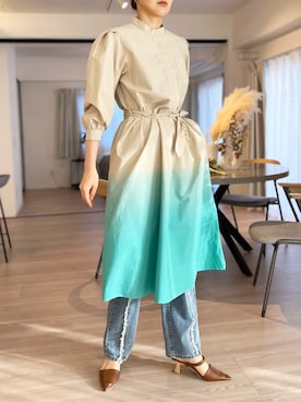 「フリンジデニム」｜「アイテム（その他）」を使った、Jewelobeさん（レディース・171cm）の春コーディネート