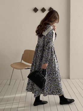 「カラー×コーデ」｜「アイテム（ワンピース）」を使った、Jewelobeさん（レディース・157cm）の春コーディネート