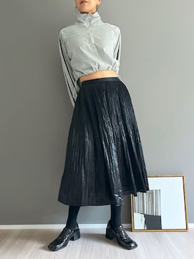 「クロップドトップス」｜「アイテム（その他）」を使った、Jewelobeさん（レディース・171cm）の秋コーディネート