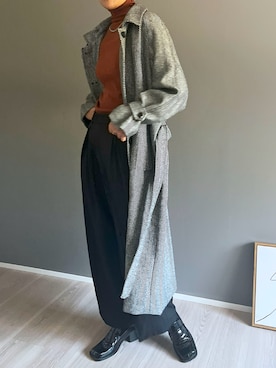 「リブニット」｜「アイテム（その他）」を使った、Jewelobeさん（レディース・171cm）の冬コーディネート