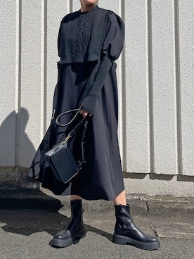 「アイテム（ワンピース/ドレス）」を使った、Jewelobeさん（レディース・171cm）の秋コーディネート