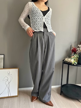 「クロップドトップス」｜「アイテム（その他）」を使った、Jewelobeさん（レディース・155cm）の夏コーディネート