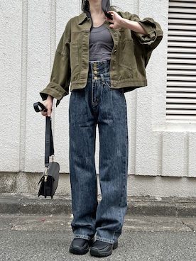 「春服みてみて」｜「アイテム（ブルゾン）」を使った、Jewelobeさん（レディース・155cm）の春コーディネート