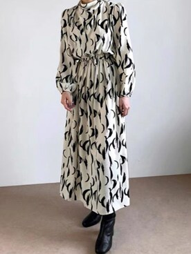 「ボウタイ」｜「アイテム（その他）」を使った、Jewelobeさん（レディース・157cm）の冬コーディネート
